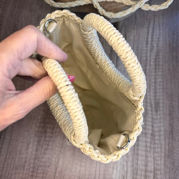 Knit Purse Black Heart Bag NEW FAST SHIP Travel Bag Boho Style Shoulder Bag - Picture 4 of 6